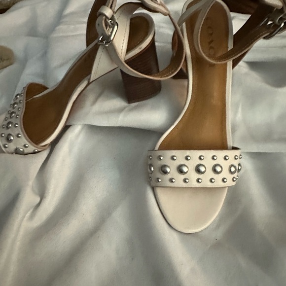Coach pre owned ankle strap sandals! They have 
Silver brads on them! So cute. - Picture 4 of 7